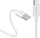 Kabllo USB në micro USB Dudao, 3A, 1m, e bardhë
