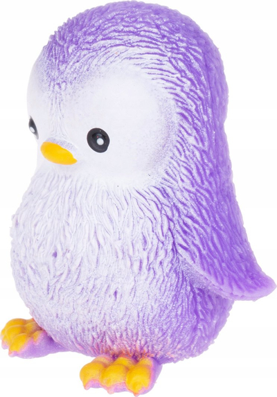 Lodër antistres me gome Penguin A220, 8cm, me kokrra, ngjyra të përziera