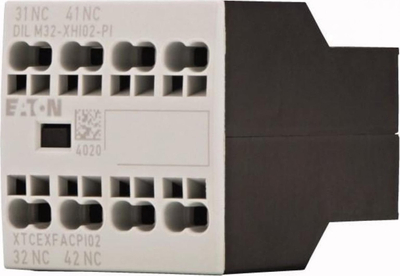 Kontaktor ndihmës Eaton DILM32-XHI02-PI, 2 kontakte NC, 16A, gri