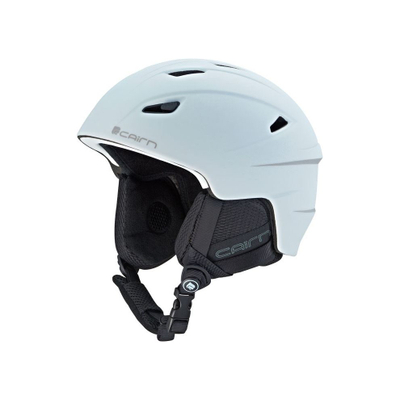 Helmetë skish Cairn Electron, me vrima ajri që i rregullon vetë, jastëkë të butë, e bardhë