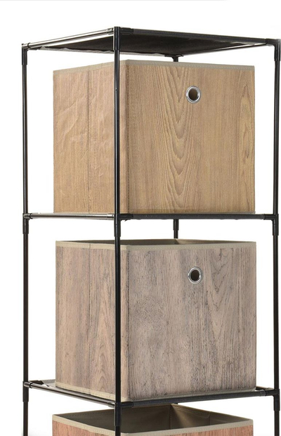 Raft metalik Oh My Home, 4 kate, 104×34.5×34.5 cm, i zi