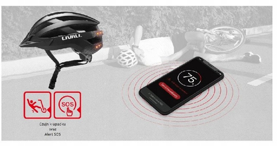 Кацига MTB Livall MT1 Neo V2, Bluetooth, LED SOS, 58-62 cm, црна