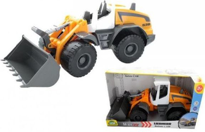 Lodër eskavator Lena Worxx Liebherr L538, makinë ndërtimi, plastike, e verdhë
