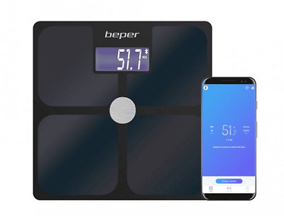 Лична вага Beper P303BIP050, дигитална, до 150kg, сива