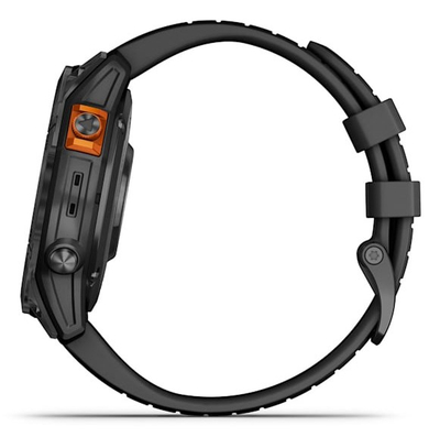 Orë sportive Garmin Fenix 7 Pro Solar, 1.3", GPS, e zezë