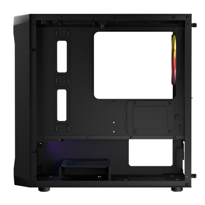 Kutia PC Logic Concept Portos Mini ARGB, MINI ATX, xham i temperuar, e zezë