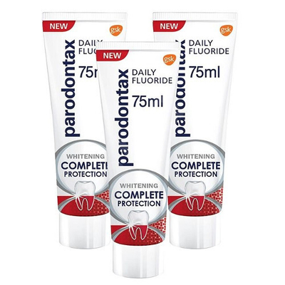 Set pasta të dhëmbëve Parodontax Complete Protection. 3 x 75 ml