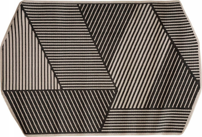 Tapet Atmosphera Teo Shapes, 160x230 cm, zigzag, bardh e zi