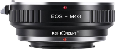 Adapter lente K&amp;F Concept KF06.090, Canon EF EF-S në Micro 4/3, i zi