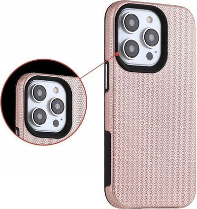 Mbulesë telefoni MX Prestige për iPhone 13 Pro 6.1", e fortë, që s’rrëshqet nga dora, rozë pudër