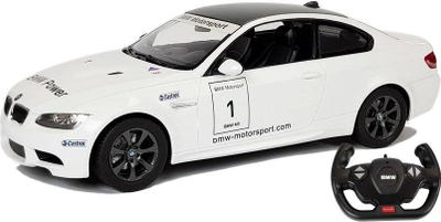Makina me telekomandë Rastar BMW M3 1:14, Leantoys, e bardhë