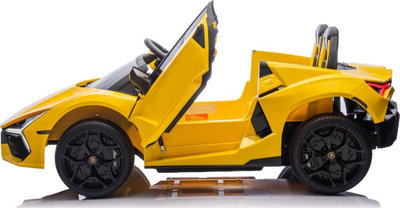 Makina elektrike për kalamaj Ramiz Lamborghini Revuelto Strong XL, me bateri, 1 vend, e verdhë