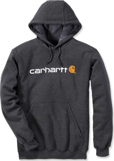 Bluzë me kapuç Carhartt Signature Logo, M, gri e errët
