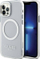 Mbulesë telefoni Guess GUHMP12MHTRMS për iPhone 12 12 Pro, Metal Outline, MagSafe, argjend