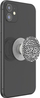 Mbajtëse telefoni PopSockets PlantCore Translucent Black Leopard, me ngjitës, me dizajn leopard, gri me të zezë