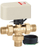Valvul tre-drejtimore motorizuar Caleffi 6443, 230V, 1", bronz