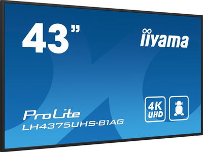 Monitor profesional iiyama ProLite LH4375UHS-B1AG, 43", 4K UHD, i zi