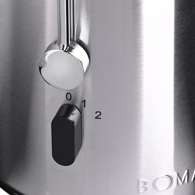 Shtrydhëse frutash Bomann AE 1917, centrifugale, çelik inox, e zezë metalike