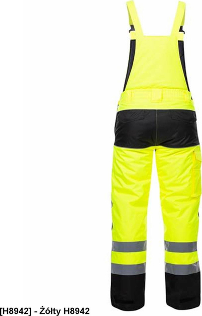 Pantallona dimri me tiranta Ardon HOWARD REFLEX, XL, me shirita reflektues, të verdha me të zezë