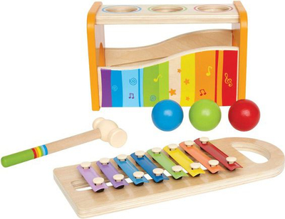 Lodër muzikore Hape E0305, prej druri, për 12+ muaj