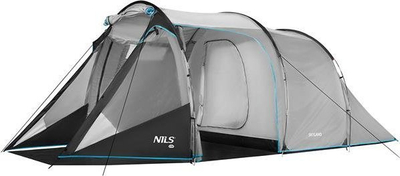 Çadër kampingu Nils Camp NC6023 Skyland, për 4 veta, e papërshkueshme nga uji, gri