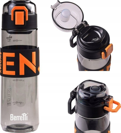 Шише за вода Berretti Enjoy, 680 ml, Tritan без BPA, со филтер, проѕирно