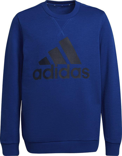 Bluzë sportive Adidas Performance, sweatshirt pambuk, logo e zezë, blu sapphire