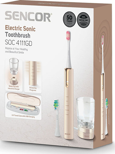Brushë sonike për dhëmbë Sencor SOC 4111GD