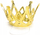 Kurorë zbukuruese Crown Gold, 8 cm, për festa, ngjyrë ari