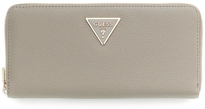 Portofol për femra Guess HWBG74 59146, lëkurë artificiale, me rrip dore, gri