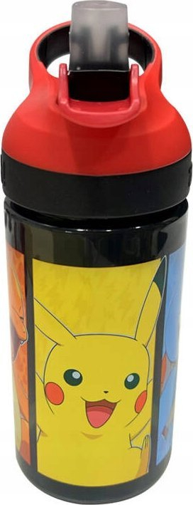 Shishe uji për kalamaj Pokemon Pikachu Kids Licensing, 430ml, plastike, shumëngjyrëshe