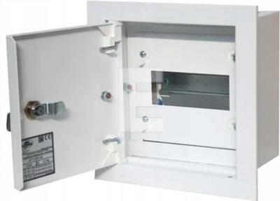 Kasetë shpërndarëse metalike a-RW0, 1x6 module, IP40, e bardhë