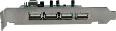 Kartë kontrolluese USB StarTech, 7 porta, PCI, e zezë