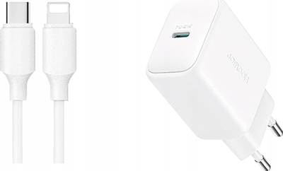Karikues muri Joyroom JR-TCF20, USB-C PD 20W, kabllo USB-C në Lightning 1m, i bardhë