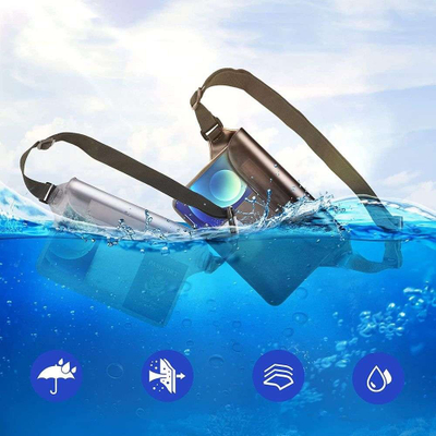 Çantë ujëmbrojtëse Tech-Protect Universal, IPX8, me rrip që rregullohet, gri e tejdukshme