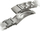 Rrip ore Uniq Osta Strap Case për Apple Watch, 42/44/45/49mm, çelik inox, argjendtë