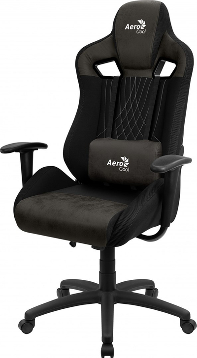 Karrige lojërash Aerocool EARL AeroSuede, e zezë