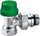 Valvul termostatike radiator DynamiCAL Caleffi 230402, 1/2", këndore, krom