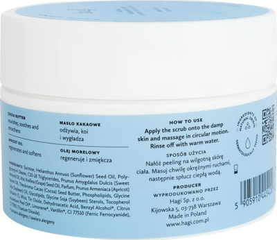 Scrub trupi Hagi Winter Wrap, me sheqer ushqyes, 200 ml