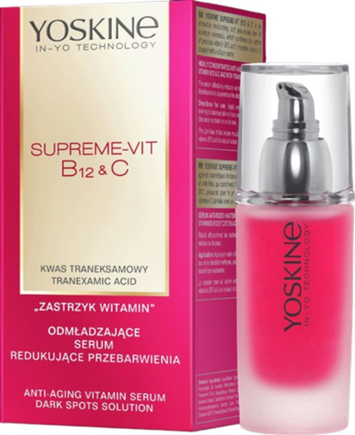 Серум за лице Yoskine Supreme-B12&amp;C, обновувачки, против дамки