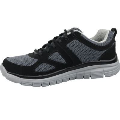 Këpucë sport Skechers Burns Agoura M 52635-BKGY, Memory Foam, të zeza