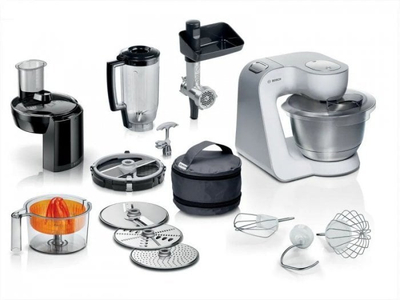 Машина за кујна Bosch MUM 58251 Series 4, 1000W, сад 3.9L инокс, бела