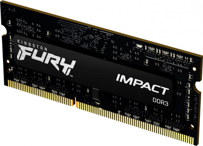 Memorie Kingston Fury Impact, SODIMM, DDR3L, 4 GB, 1600 MHz, CL9 (KF316LS9IB /4)