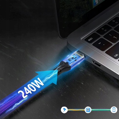 Kabllo USB Wozinsky USB C në USB C, 1m, e zezë