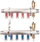 Set shpërndarësish Valvex K2 MINI-6 BASE INOX me 6 qarqe G1-G1/2" - 6084040