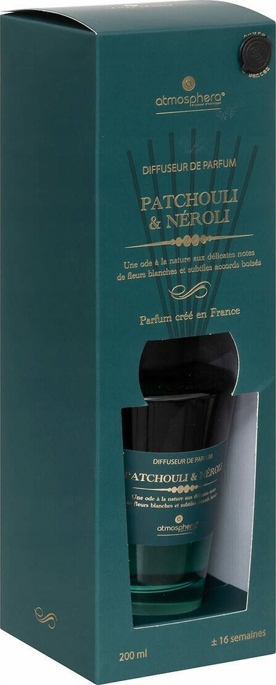 Difuzer arome Alma Atmosphera, 200 ml, patchouli edhe neroli, ngjyrë teal blue