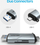 Lexues kartash Unitek R1010A, USB A dhe USB C, 5 Gbps, gri
