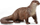 Figurinë lodër CollectA Common Otter, kafshë vaditëse, kafe