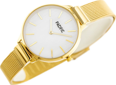 Orë grash PACIFIC X6094-05, çelik mesh, 34mm, ngjyrë ari