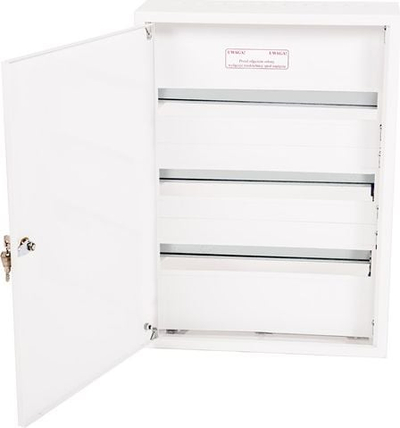 Tabllo shpërndarëse modulare Alfako A-RZ13, 3x20 module, montim sipërfaqësor, IP40, e bardhë